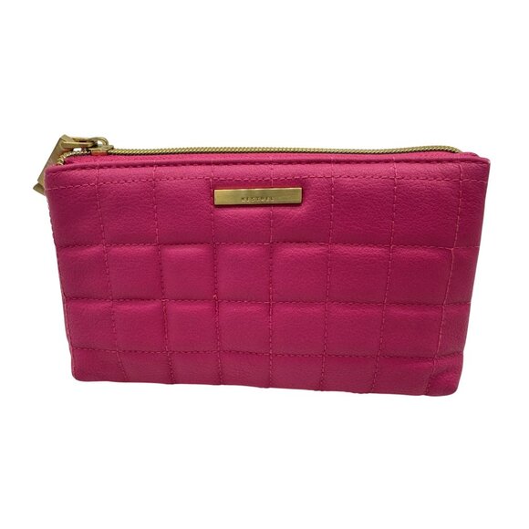 Kestrel Womens Quilted Leather Zip Wallet  Purse Chic Summer Party Formal Date - Picture 1 of 12